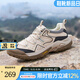 駱駝（CAMEL）【踏山】戶外登山鞋男夏季新款透氣舒適徒步運動工裝鞋子 G14S342046 杏色 42