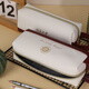 北大文創(chuàng)文具北京大學(xué)紀(jì)念品商務(wù)皮革筆袋文具盒文具袋北京伴手禮文創(chuàng)禮物-白