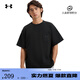 安德瑪（UNDERARMOUR）春夏Pocket男女情侶口袋運動休閑短袖T恤1389372 黑色001 XL
