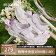 斯凱奇（Skechers）女鞋夏季網(wǎng)面透氣瑪麗珍淺口單鞋平底百搭休閑鞋通勤工作鞋117327