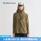 KLATTERMUSEN攀山鼠10401雷神文托女款輕量防水沖鋒衣-Vingtor Hood Jacket 510/Olive（橄欖綠） S