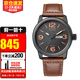 西鐵城（CITIZEN）手表男光動能騷橙時尚紳士潮流男士皮帶夜光男表禮物推薦 時尚騷橙BM8475-26E  保稅倉直發(fā)