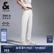 杰克·瓊斯（JACK&JONES）衣服男裝903直筒米白色牛仔褲男四季款彈力休閑褲子高端品牌男褲 C00米白色 28 165 W28/L30