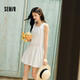 森馬（Semir）連衣裙女方領(lǐng)抽繩無(wú)袖背心裙可愛(ài)2025夏季波點(diǎn)花苞裙107425114061