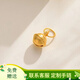 YINXIANGRONG黃金鈴鐺轉運珠3D硬金足金999卡通寶寶手鏈女DIY手工編繩金配件 單個金鈴鐺約0.15