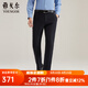 雅戈爾（YOUNGOR）休閑褲男DP棉免燙不易皺褲子自然垂順易打理新品 VCDP329979AWA黑色 32 80A