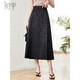 初申春夏新中式國風(fēng)半身裙女設計感提花高腰百褶改良馬面裙S143B1422