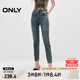 ONLY春夏時尚百搭高腰緊身長褲鉛筆褲牛仔褲女|124332008 J33 350水洗牛仔藍(lán) XS (155) 60A