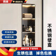 煦凜德國(guó)不銹鋼壁龕衛(wèi)生間嵌入式裝飾浴室置物架雙層隔板電視柜壁龕柜 柔光藝術(shù)燈#雅黑#單層-320*320*125mm