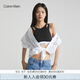 Calvin Klein內(nèi)衣【七夕禮物摩登引力帶】女士ck無鋼圈背心一體式文胸QF7200AD UB1-太空黑 S