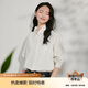 茵曼法式通勤長(zhǎng)袖襯衫秋冬女裝正裝洋氣氣質(zhì)打底襯衣上衣 白色 L 