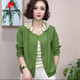 皮爾卡丹2026春季新款時(shí)尚連帽假兩件長(cháng)袖衛衣女寬松顯瘦百搭減齡上衣大碼 綠色【原版】 XL 建議111～120斤