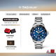 泰格豪雅TAG Heuer【明星同款】瑞士手表競潛系列天文臺認(rèn)證GMT兩地時機(jī)械 WBP5114.BA0013