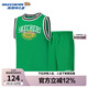 Skechers斯凱奇速干透氣男童夏季背心t恤短褲兒童籃球運(yùn)動(dòng)服套裝P225K076