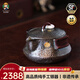 壺爾摩斯茶壺足銀999純手工日式簡約圓壺手抓壺家用功夫茶具非遺手工銀壺 《侘寂風(fēng)》茶壺 約120克 200ml
