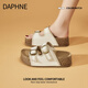 DAPHNE達(dá)芙妮厚底勃肯涼拖鞋女2025夏季新款潮流增高懶人一字拖沙灘鞋女