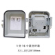 Hbodier1分16光纖分纖箱分光箱插片式光分路器箱16/24/32/48芯光纜分線箱 1分16小款分纖箱