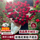 玫瑰花毛毯花束毯子成品花朵情人節(jié)午睡蓋毯送女朋友生日禮物披肩 羅馬紅玫瑰花束毯子 【超高品質(zhì)不掉花】60厘米36朵花