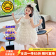G.DUCKKIDS童裝洛麗塔公主裙女童連衣裙夏季花童蛋糕蓬蓬裙兒童生日禮服裙子 單件婚紗蛋糕裙 120尺碼5~6歲【110-120cm】