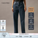 Calvin KleinJeans四季款女ck經(jīng)典美式潮流復(fù)古微彈高腰寬松版牛仔褲J225380 1BJ-牛仔藍(lán) 25