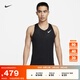 耐克（NIKE）官方AEROSWIFT DRI-FIT ADV男子輕薄跑步背心秋季FN4232 010黑/山峰白 L