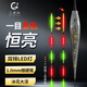 三老頭一目變色夜光漂雙面LED恒亮電子漂日夜兩用浮漂咬鉤變色魚漂浮標 F05 綜合混養(yǎng) 吃鉛2.8克