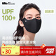 蕉下（beneunder）防曬口罩女防曬面罩防紫外線高顏值薄款臉基尼漫暮黑