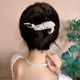 菲霓絲緣胖東來(lái)品質(zhì)花朵流蘇后腦勺發(fā)夾女2025新款高端一字夾氣質(zhì)盤(pán)發(fā)扭扭 15羽毛發(fā)夾