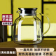 青蘋(píng)果耐高溫冷水壺大容量玻璃涼水壺泡茶壺可圍爐煮茶壺 【升級加厚】單只圓趣壺