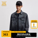 卡賓男裝寬松牛仔夾克24秋冬新款外套潮流商場(chǎng)同款W3243115002 煤黑色01 XL /180/52