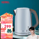 膳魔師（THERMOS） 電水壺?zé)崴畨卮笕萘考矣脽畨仉姛崴恳绘I保溫開(kāi)水壺恒溫水壺帶刻度 EHA-1318E 1.7L 藍(lán)色