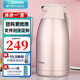 象?。╖O JIRUSHI） 保溫壺家用真空暖水瓶304不銹鋼大容量咖啡熱水壺HJHA HJ19(1.9L)PF香檳色 1.9L