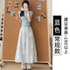 忻縈花苞褲長褲彩色冰絲花苞裙褲女夏季薄2025寬松慵懶小個子休閑高腰 藍色【款】 常規(guī) M 建議體重95-110斤