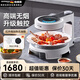 德國寶（German Pool）室內無(wú)煙電燒烤爐家用烤肉電烤盤(pán)商用自動(dòng)旋轉烤爐烤肉烤串機照燒爐電燒烤機 80-280℃調溫KQB-415 珍珠白高配版【陶瓷油烤盤(pán)+多功能套裝】 1層