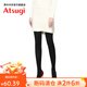 ATSUGI春秋兩雙裝110D天鵝絨連褲襪天鵝絨絲襪女H1102P 黑色 2雙 L -LL身高155-170）