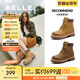 百麗（Belle）又見(jiàn)曠野工裝靴女商場(chǎng)款戶外休閑短靴B9S1DDD4 【周雨彤推薦】黃色-單里-女款 37 (235mm)