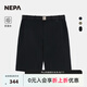 NEPA耐葩25年夏季新品男士戶外防潑水冷感短褲7L31704 黑色C01 M 170/82A（082）