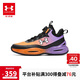 安德瑪（Under Armour）男女童籃球鞋冬季網(wǎng)布透氣耐磨防滑運(yùn)動(dòng)鞋2441209 紫/黑 37.5碼 