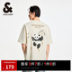 杰克·瓊斯（JACK&JONES） 百搭潮流胸前肌理感膠印背后熊貓圖案T恤短袖上衣男裝225201093