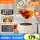 蘇泊爾（SUPOR）全玻璃養(yǎng)生壺 煮茶壺1L迷你養(yǎng)生杯煮茶器花茶壺 恒溫壺 母嬰級(jí) 保溫?zé)畨?16L帶濾網(wǎng)SW-10Y03Q