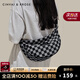 CinvaiKrose包包女包帆布包女式2025新款斜挎包胸包男包餃子包 黑色
