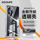 KOOLIFE適用 榮耀100Pro手機(jī)殼保護(hù)套華為honor榮耀100Pro手機(jī)套鏡頭全包簡(jiǎn)約親膚透明軟殼淡化指紋外背殼