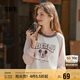 森馬（Semir）迪士尼米奇家族合作系列長袖T恤女2025oversize春裝109125101012