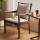 惠尋北歐簡(jiǎn)約實(shí)木餐椅小戶(hù)型家用軟包靠背扶手椅原木書(shū)桌椅書(shū)房電腦椅 【FAS級橡膠木·無(wú)貼皮】黑胡桃色#軟包座面 57cm*49cm*81cm