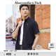 ABERCROMBIE & FITCH男裝25夏季新款經(jīng)典小麋鹿老錢風(fēng)亞麻混紡短袖襯衫KI125-5086 黑色 S (175/92A)