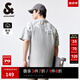 杰克·瓊斯（JACK&JONES）25年男裝春夏重磅純棉寬松休閑多色短袖T恤男小眾個(gè)性上衣情侶款 G41淺花灰色 L