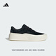 adidas FOS系列LABCOURT LIGHT厚底增高板鞋男女阿迪達(dá)斯輕運(yùn)動(dòng)   墨綠色/漢玉白   42