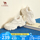 駱駝（CAMEL）老爹鞋女運(yùn)動(dòng)拼接鞋面厚底休閑鞋 L24S283622 杏色（四季款） 37