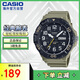 卡西歐（CASIO）時尚指針雙顯男士學生運動指針手表 MRW-210H-5AVDF