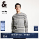 杰克·瓊斯（JACK&JONES）男裝冬季時(shí)尚百搭潮舒適休閑寬松針織衫圓領(lǐng)織花毛衣男224413024 G41淺花灰色 S 170